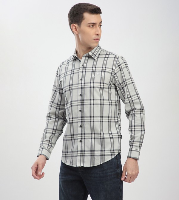 Beverly Hills Polo Club  Shirts - Grey Long Sleeves