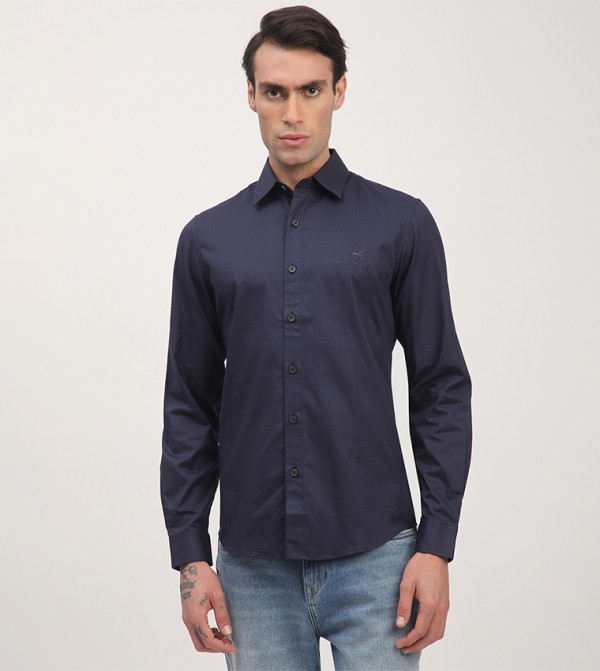 Beverly Hills Polo Club  Shirts - Blue Long Sleeves
