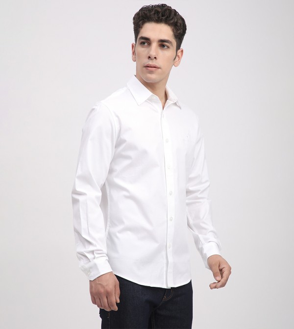 Beverly Hills Polo Club  Shirts - White Casual Shirts