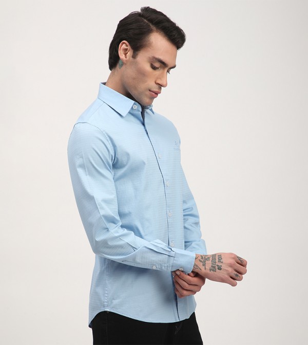 بيفرلي هيلز بولو كلوب  قمصان - أزرق Long Sleeves