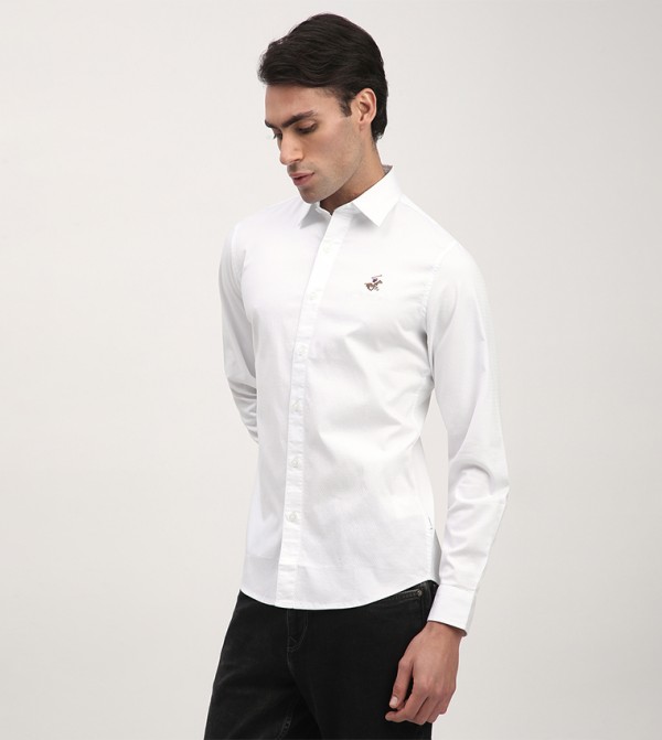 Beverly Hills Polo Club  Shirts - White Long Sleeves