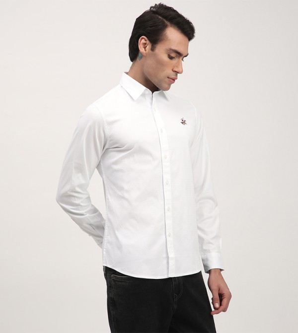 Beverly Hills Polo Club  Shirts - White Long Sleeves
