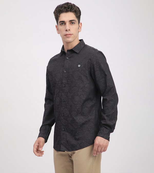 Beverly Hills Polo Club  Shirts - Black Casual Shirts