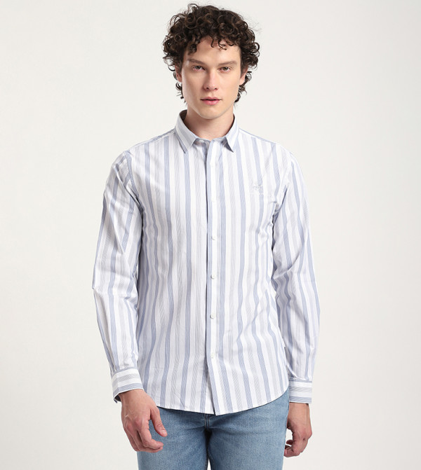 Beverly Hills Polo Club Shirts - Dark Blue Long Sleeves