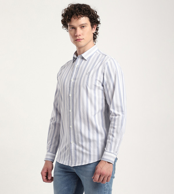 Beverly Hills Polo Club Shirts - Dark Blue Long Sleeves