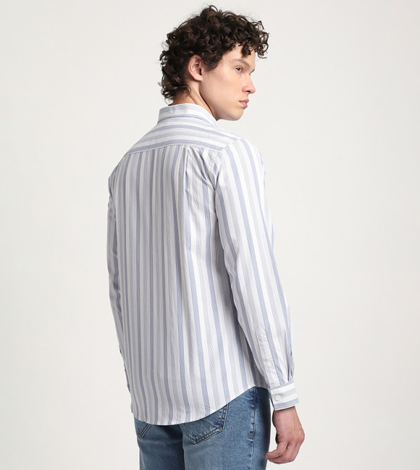 Beverly Hills Polo Club Shirts - Dark Blue Long Sleeves