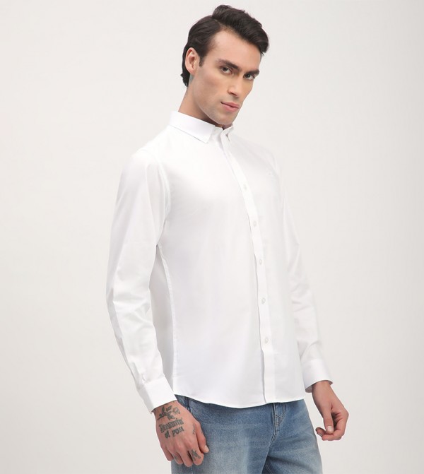 Beverly Hills Polo Club  Shirts - White Long Sleeves