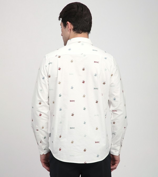Beverly Hills Polo Club  Shirts - White Casual Shirts
