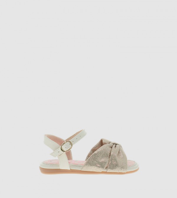 MOLEKINHA - Gold Flat Sandals