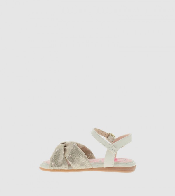 MOLEKINHA - Gold Flat Sandals