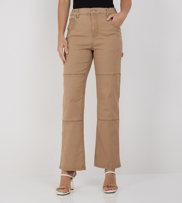 Ardene  Jeans - Brown Wide Leg