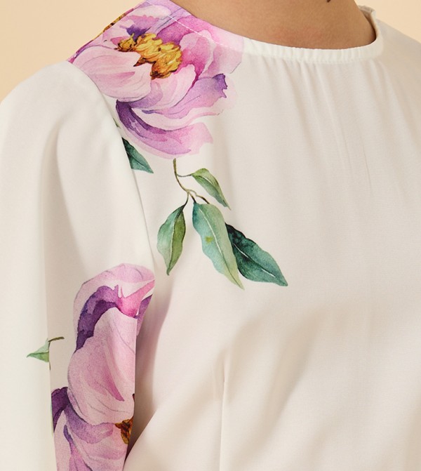 Styli Styli - Off White Party Dress