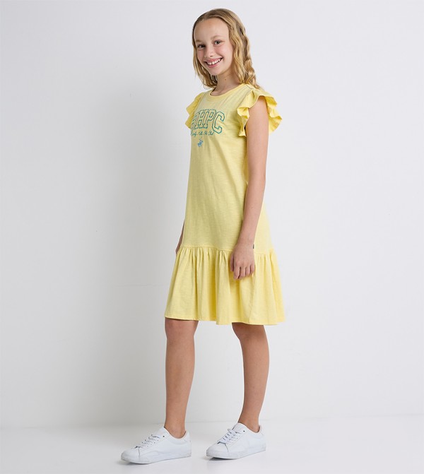Beverly Hills Polo Club  - Yellow Casual Dress