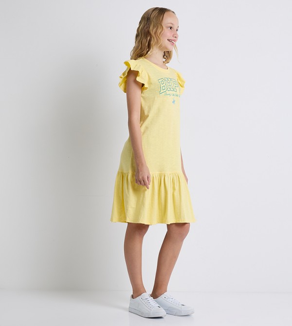 Beverly Hills Polo Club  - Yellow Casual Dress
