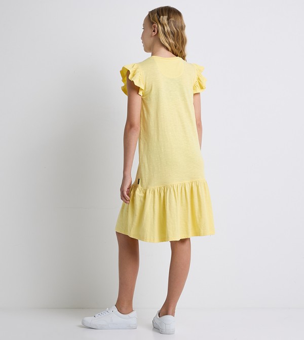 Beverly Hills Polo Club  - Yellow Casual Dress