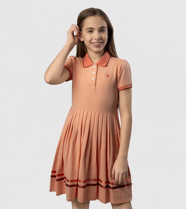 Beverly Hills Polo Club  Dresses - Orange Casual Dress