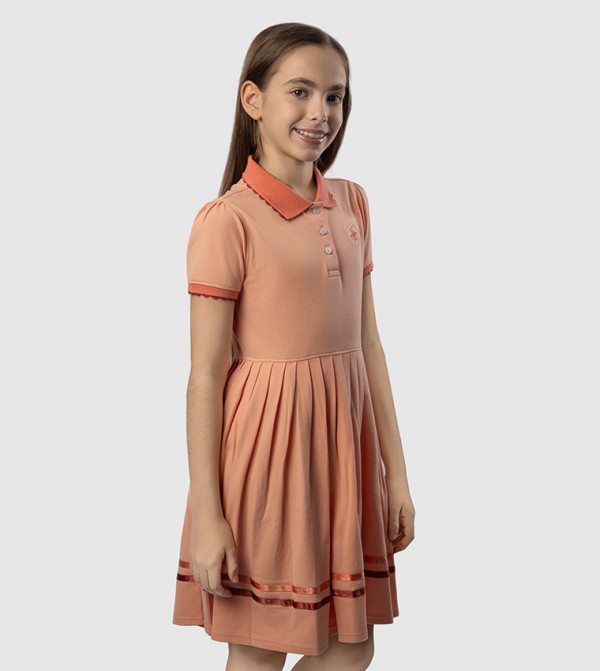 Beverly Hills Polo Club  Dresses - Orange Casual Dress