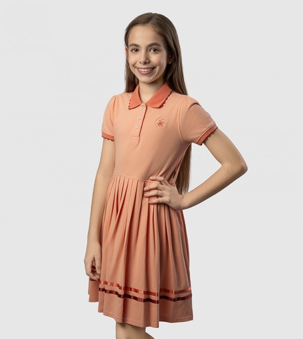 Beverly Hills Polo Club  Dresses - Orange Casual Dress