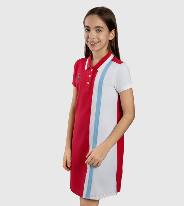 Beverly Hills Polo Club  - Red Casual Dress