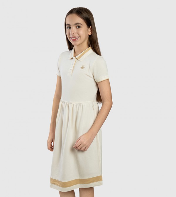 Beverly Hills Polo Club Beverly Hills Polo Club - Cream Casual Dress