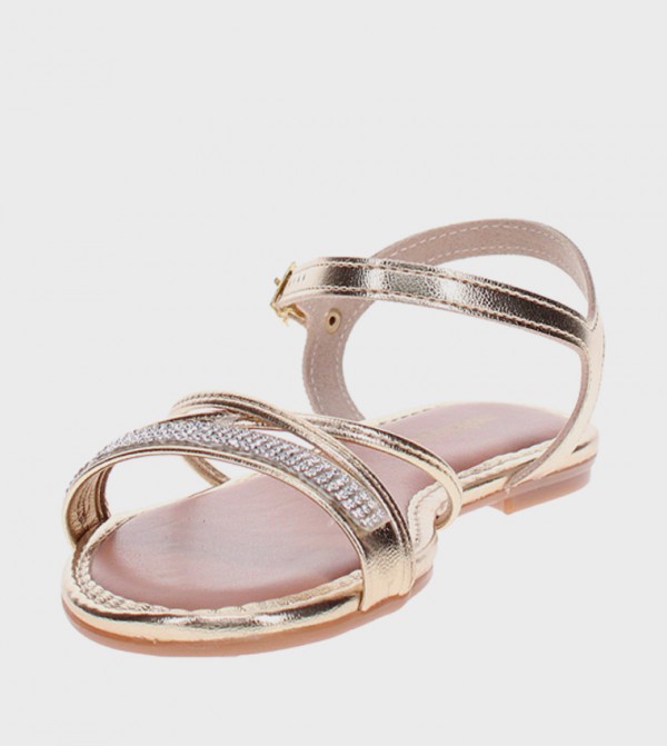 MOLEKINHA MOLEKINHA - Gold Flat Sandals