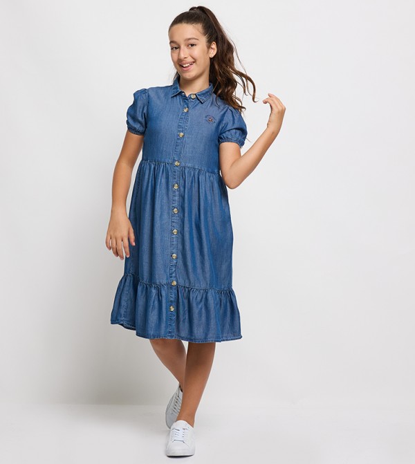 Beverly Hills Polo Club  Clothing - Blue Casual Dress