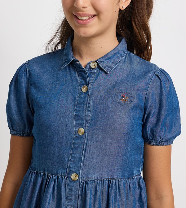 Beverly Hills Polo Club  Clothing - Blue Casual Dress