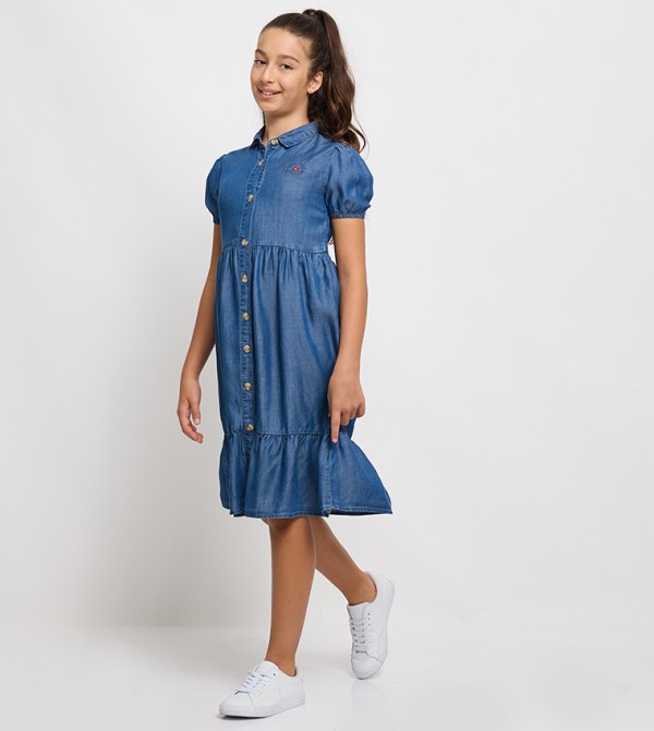 Beverly Hills Polo Club  Clothing - Blue Casual Dress
