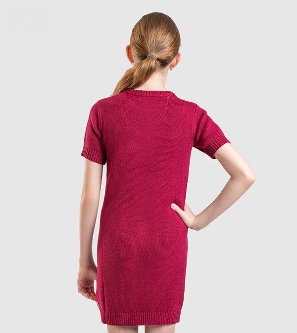 Beverly Hills Polo Club  Clothing - Maroon Casual Dress