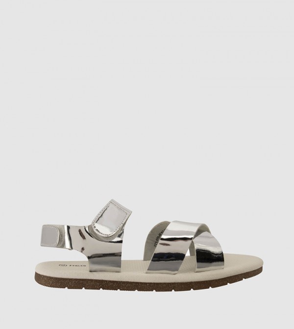 R&B R&B - Silver Flat Sandals