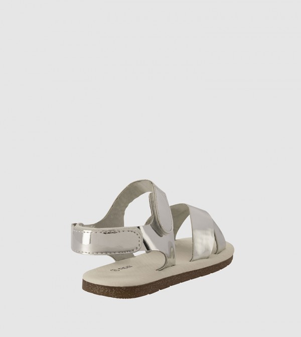 R&B R&B - Silver Flat Sandals