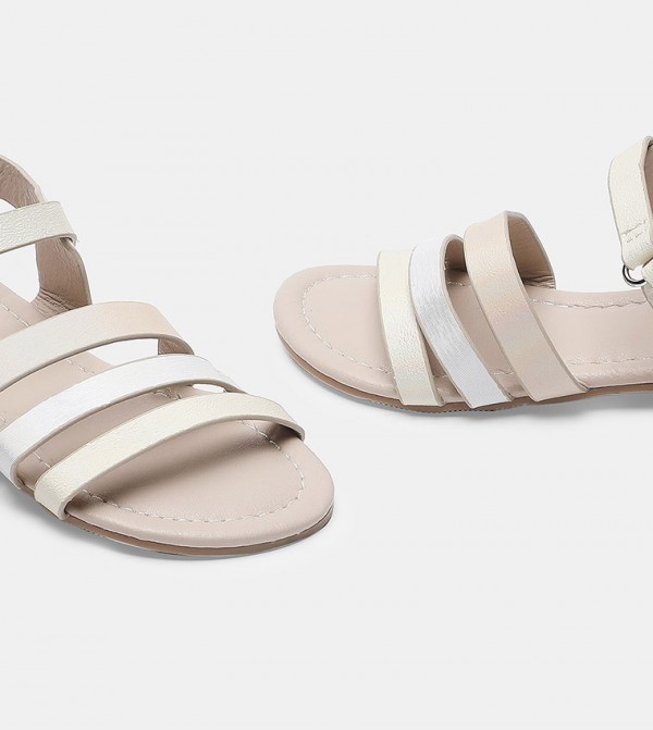 R&B R&B - White Casual Sandals