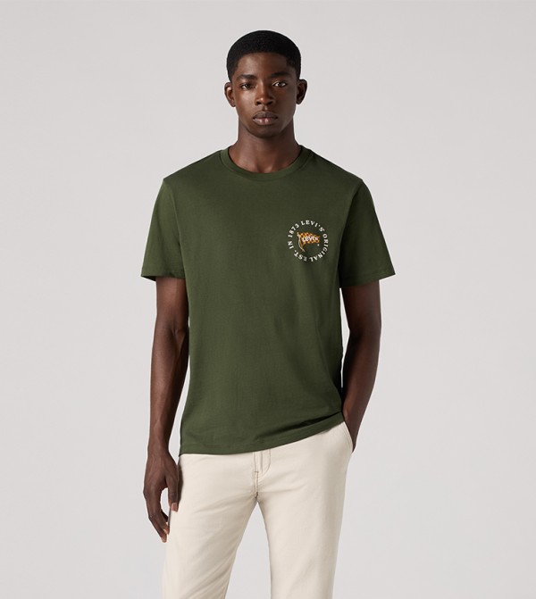 ليفايز ليفايز - أخضر Round Neck T-Shirts