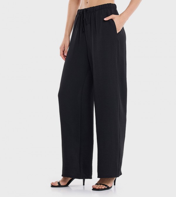 R&B  - Black Casual Pants