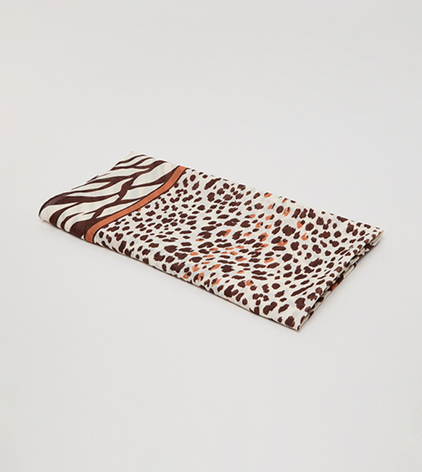 R&B  Scarves - Brown Woven Scarves