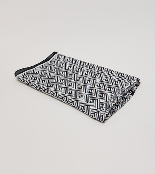 R&B  Scarves - Black Woven Scarves