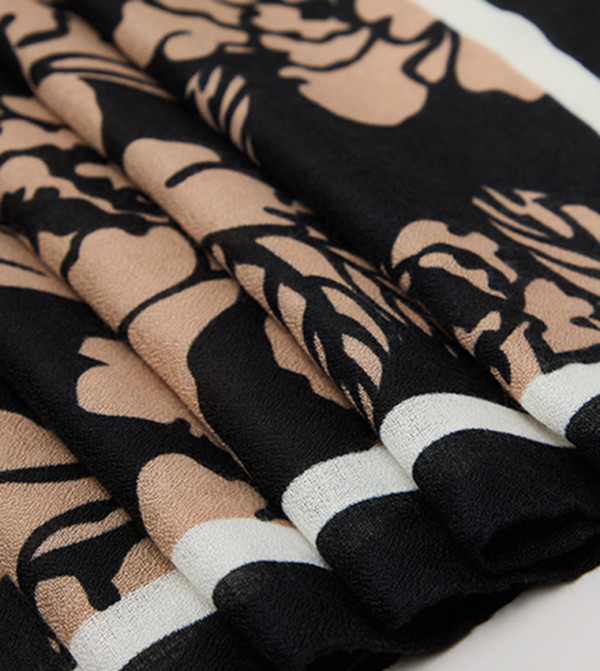 R&B  Scarves - Brown Woven Scarves