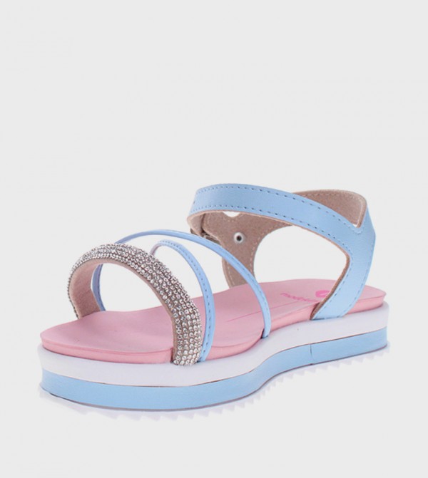 MOLEKINHA MOLEKINHA - Blue Flat Sandals