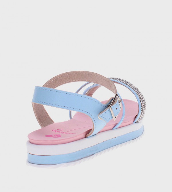MOLEKINHA MOLEKINHA - Blue Flat Sandals