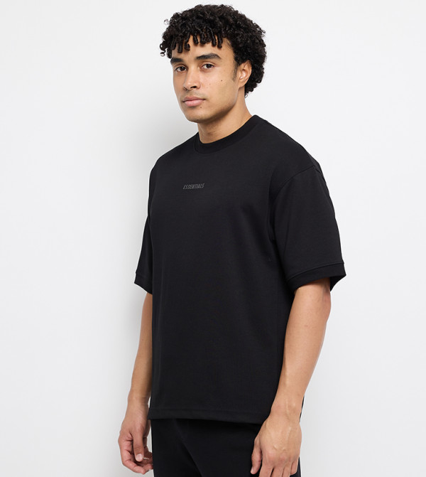 Born Urban  off-price - Black Round Neck T-Shirts