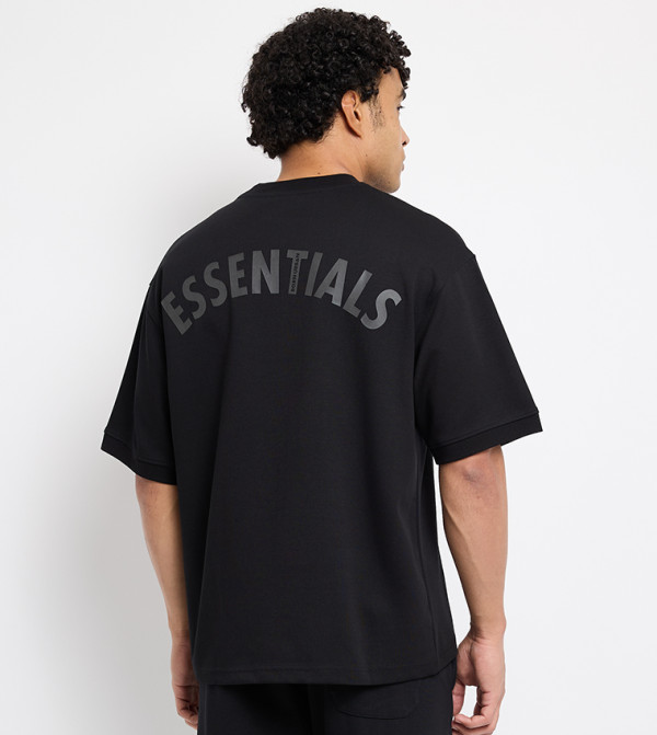 Born Urban  off-price - Black Round Neck T-Shirts