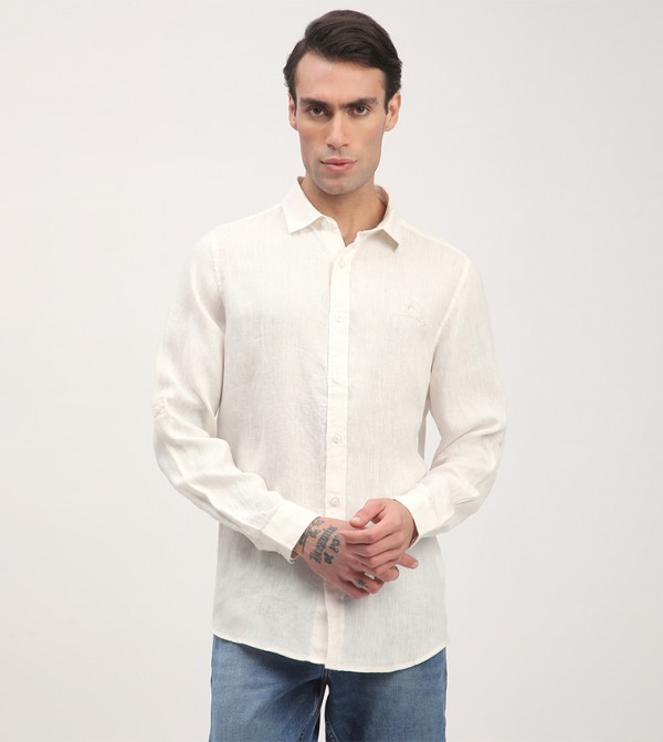 Beverly Hills Polo Club  Shirts - Beige Long Sleeves