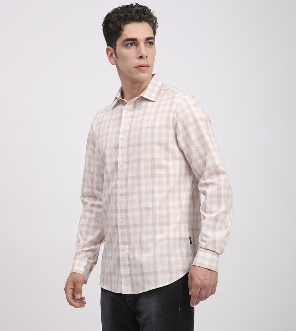 بيفرلي هيلز بولو كلوب  قمصان - بيج قميص كاجوال 