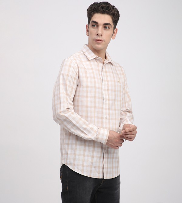 بيفرلي هيلز بولو كلوب  قمصان - بيج قميص كاجوال 