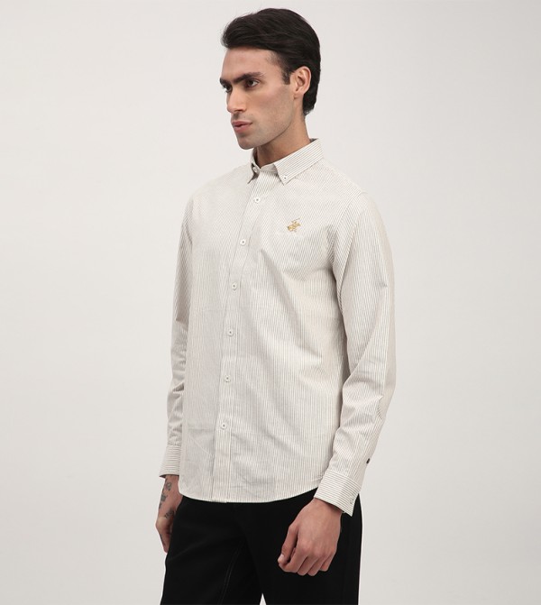 بيفرلي هيلز بولو كلوب  قمصان - بيج Long Sleeves