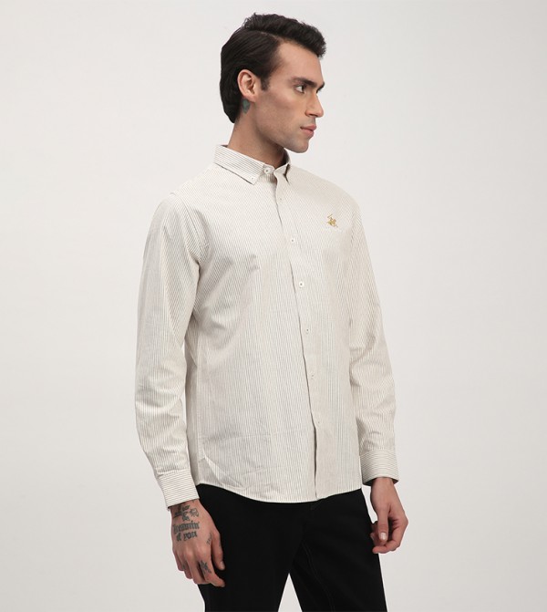 بيفرلي هيلز بولو كلوب  قمصان - بيج Long Sleeves