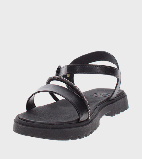 مولكينها - أسود صنادل كاجوال