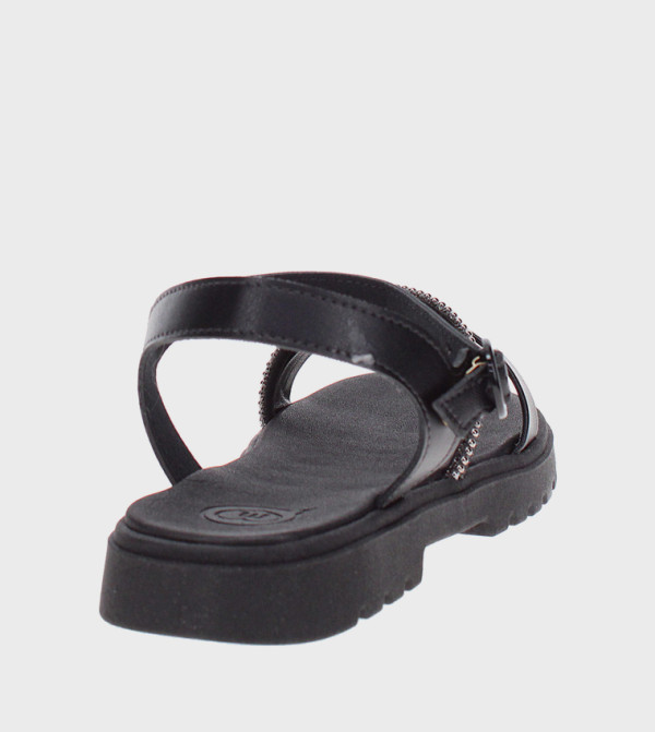 مولكينها - أسود صنادل كاجوال