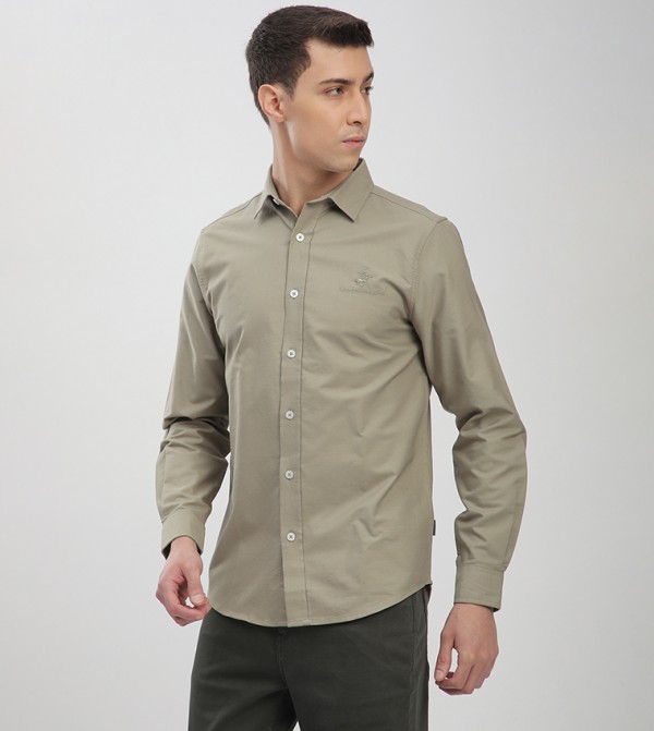 Beverly Hills Polo Club  Shirts - Brown Long Sleeves