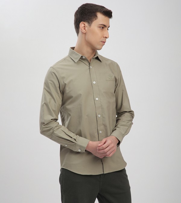 Beverly Hills Polo Club  Shirts - Brown Long Sleeves